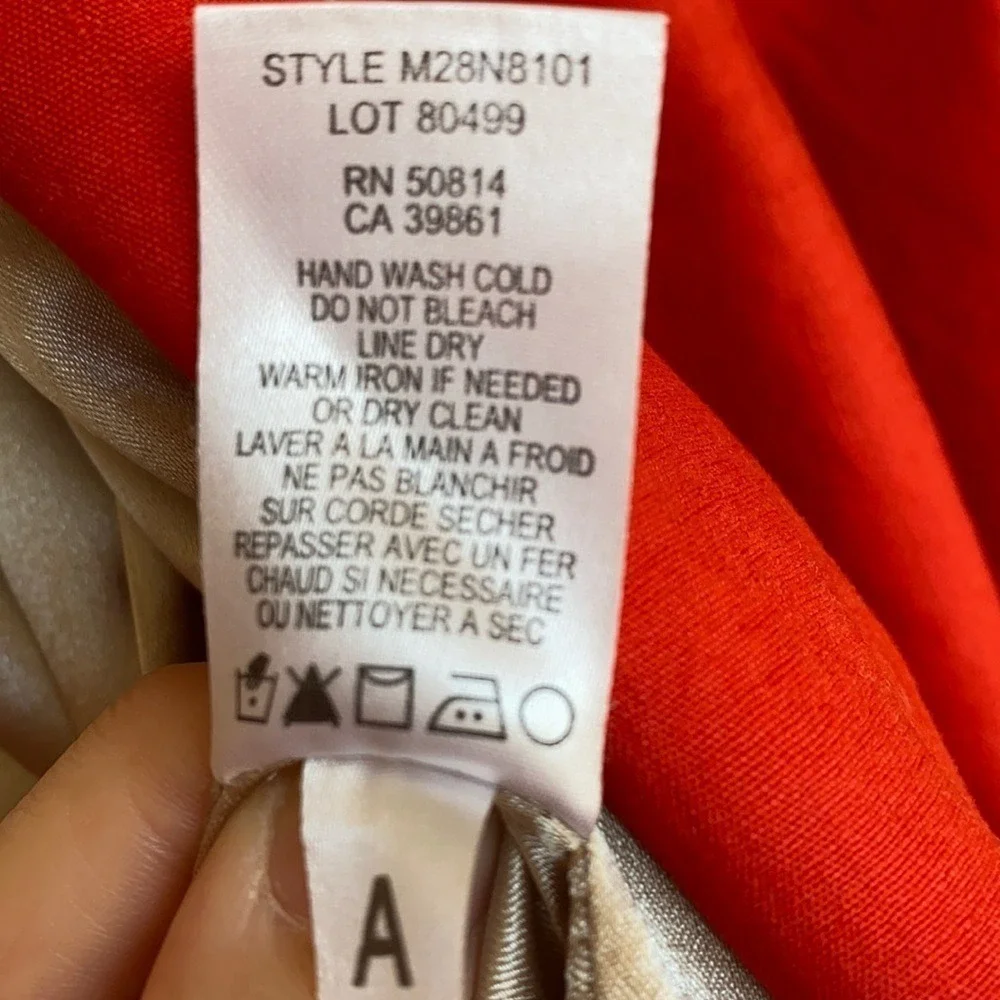 Tahari Red Blazer Jacket Womens Size Small Contrast‎ Stitching women size 12